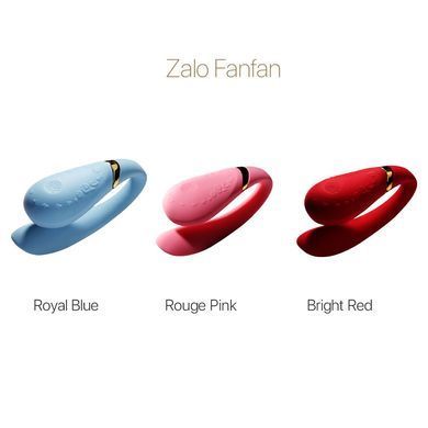 Смартвібратор для пар Zalo &mdash; Fanfan Royal Blue SO6668 фото