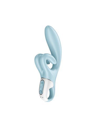 Вібратор-кролик Satisfyer Touch Me Blue, подвійний відросток, 3 потужні мотори SO7777 фото