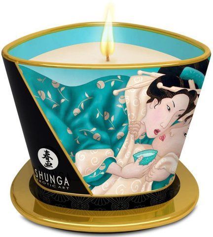 Масажна свічка Shunga Massage Candle Island Blossoms, 170 мл 500619 фото