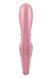 Смартвібратор-кролик Satisfyer Hug Me Pink, 2 мотори, діаметр 4,2см, широка кліторальна частина SO6274 фото 6