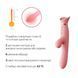 Вібратор з підігрівом та вакуумною стимуляцією клітора Zalo - ROSE Vibrator Strawberry Pink SO6680 фото 5
