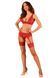 Комплект білизни Obsessive Lacelove cupless 3-pcs set XL/2XL Red, бюстгальтер, стрінги, пояс для пан SO8657 фото 6