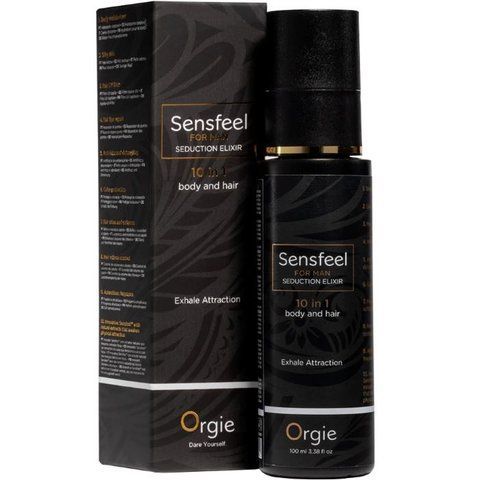 Чоловічий парфумований бальзам для волосся і тіла з феромонами Orgie Sensfeel Exhale Attraction 500504 фото