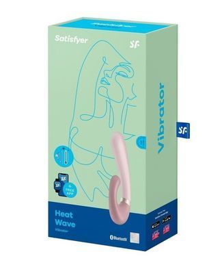 Смарт вібратор-кролик із підігрівом Satisfyer Heat Wave Mauve SO6096 фото