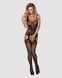 Бодістокінг Obsessive Bodystocking F217 S/M/L, елегантний силуетний малюнок, імітація панчіх SO7226 фото 3