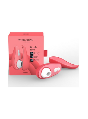Вакуумний стимулятор Womanizer Liberty 2 (Vibrant Rose) 400949 фото