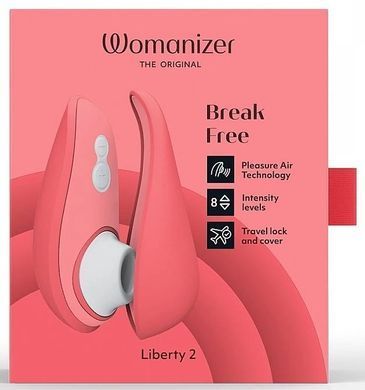 Вакуумний стимулятор Womanizer Liberty 2 (Vibrant Rose) 400949 фото
