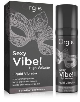 Рідкий вібратор (чорний) Sexy Vibe! High Voltage від Orgie 500347 фото
