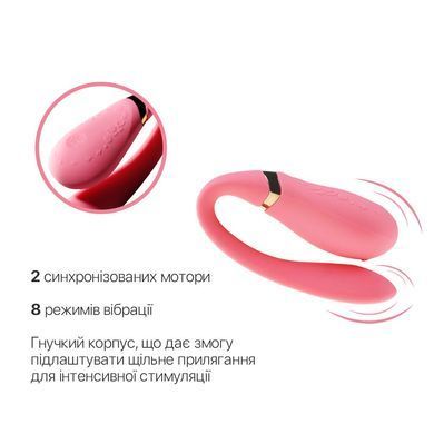 Смартвібратор для пар Zalo &mdash; Fanfan Rouge Pink SO6669 фото