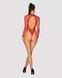 Сітчастий бодістокінг із довгим рукавом Obsessive B126 teddy red XL/XXL, червоний SO7212 фото 4