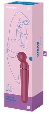 Вібромасажер Satisfyer Planet Wand-er Berry/Rosegold, дуже потужний, бездротовий SO8781 фото