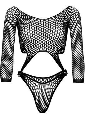 Боді Leg Avenue Top bodysuit with thong back Black SO9149 фото