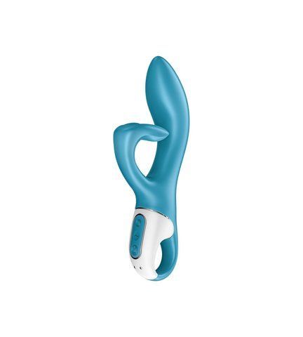 Вібратор-кролик із потрійним відростком Satisfyer Embrace me Turquoise, 2 мотори, діаметр 3,6 см SO6284 фото