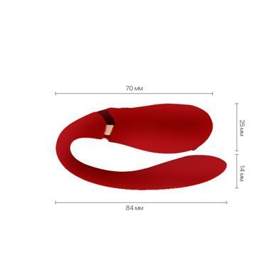 Смартвібратор для пар Zalo &mdash; Fanfan Bright Red SO6670 фото