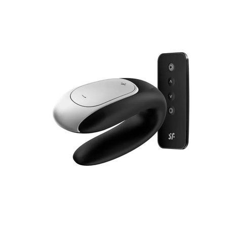 Смарт вібратор для пар Satisfyer Double Fun (Black) з пультом ДК SO5058 фото