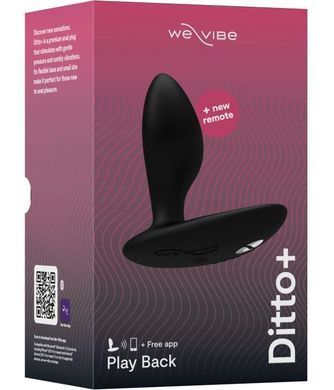 Анальна пробка з вібро We-vibe Ditto+ (Black) 430410 фото