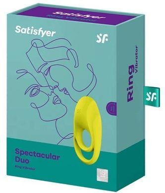 Подвійне ерекційне кільце з вібрацією Satisfyer Spectacular Duo SO6132 фото