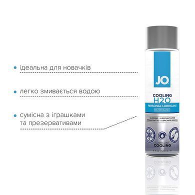 Охолоджувальна змазка на водній основі System JO H2O COOLING (120 мл) з ментолом, рослинний гліцерин SO1693 фото