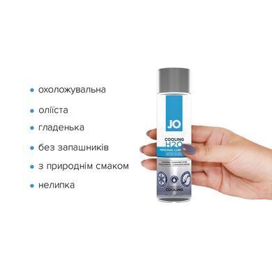 Охолоджувальна змазка на водній основі System JO H2O COOLING (120 мл) з ментолом, рослинний гліцерин SO1693 фото