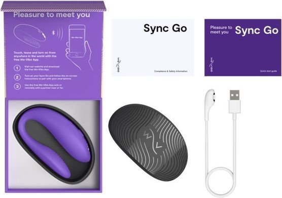 Смарт вібратор для пари We-vibe Sync Go (Purple) 540098 фото