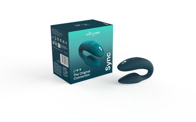 Смарт-вібратор для пар We-Vibe Sync 2 Green Velvet, 10 віброрежимів, пульт ДК SO8760 фото