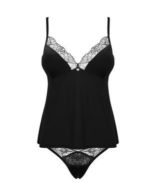 Топ та трусики Obsessive Bella Rou top & panties M/L, топ, трусики SO7862 фото
