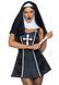 Костюм черниці Leg Avenue Naughty Nun S, сукня, головний убір SO8550 фото 1