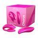 Смарт-вібратор для пар We-Vibe Chorus Cosmic Pink, сенсорне керування вібраціями стисненням пульта SO6921 фото 2