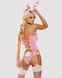 Еротичний костюм зайчика Obsessive Bunny suit 4 pcs costume pink S/M, рожевий, топ з підв&rsquo;язками, тр SO7254 фото 2