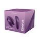 Смарт-вібратор для пар We-Vibe Chorus Purple, сенсорне керування вібраціями стисненням пульта SO6923 фото 12