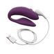 Смарт-вібратор для пар We-Vibe Chorus Purple, сенсорне керування вібраціями стисненням пульта SO6923 фото 6