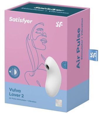 Вакуумний вібратор Satisfyer Vulva Lover 2 White SO6712 фото