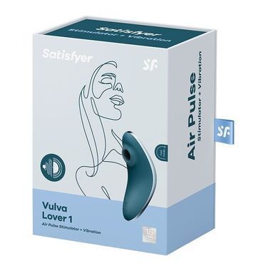 Вакуумний вібратор Satisfyer Vulva Lover 1 Blue SO6713 фото