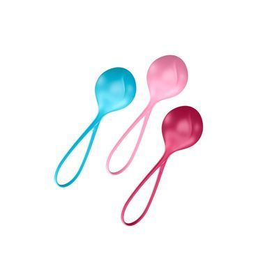 Вагінальні кульки Satisfyer Strengthening Balls (3шт), діаметр 3,8 см, маса 62-82-98г, монолітні SO2302 фото