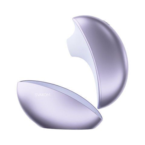 Вакуумний кліторальний стимулятор Svakom Pulse Galaxie Metal Lilac, нічник-проєктор зоряного неба SO9679 фото