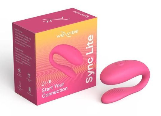 Смарт-вібратор для пар We-Vibe Sync Lite Pink, 10 віброрежимів, можна поєднувати з проникним сексом SO8766 фото