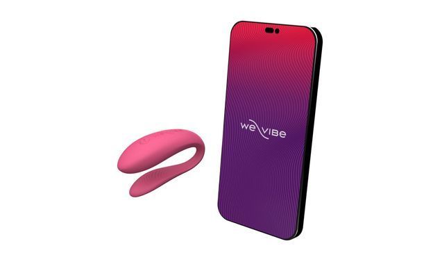 Смарт-вібратор для пар We-Vibe Sync Lite Pink, 10 віброрежимів, можна поєднувати з проникним сексом SO8766 фото