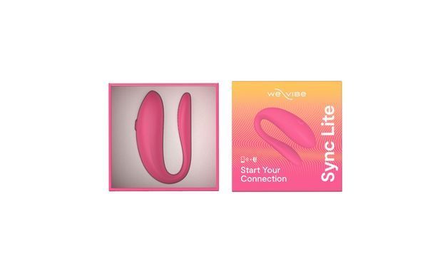 Смарт-вібратор для пар We-Vibe Sync Lite Pink, 10 віброрежимів, можна поєднувати з проникним сексом SO8766 фото