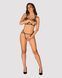 Еротичний комплект зі стреп Obsessive Badossa 2-pcs set S/M, чорний, з доступом, бюстгальтер, стрінг SO7217 фото 3