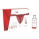 Набір Intt BRAZILIAN PANTY RED: трусики на зав&rsquo;язках S-XL з перлинним кільцем + полунична змазка SO7128 фото 2